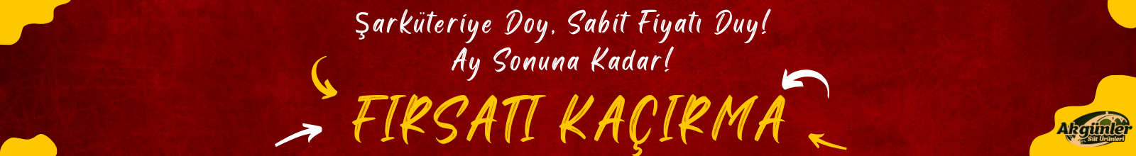 Akgünler Süt ve Süt Ürünleri Slider Fırsatı Kaçırma